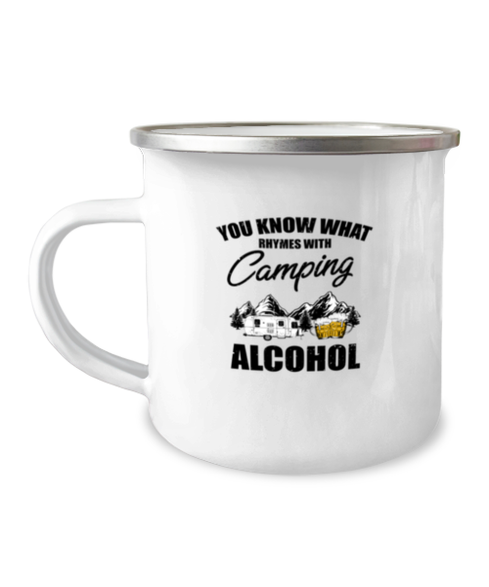 12oz Camper Mug Coffee Funny You Know What Rhymes With Camping