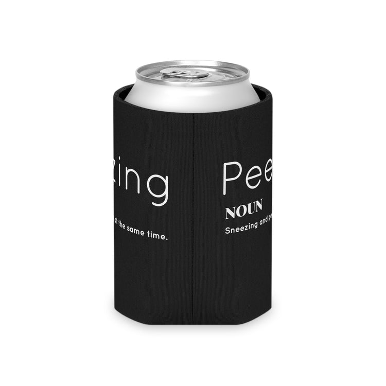 Funny Peezing Definition Baby Bump Can Cooler