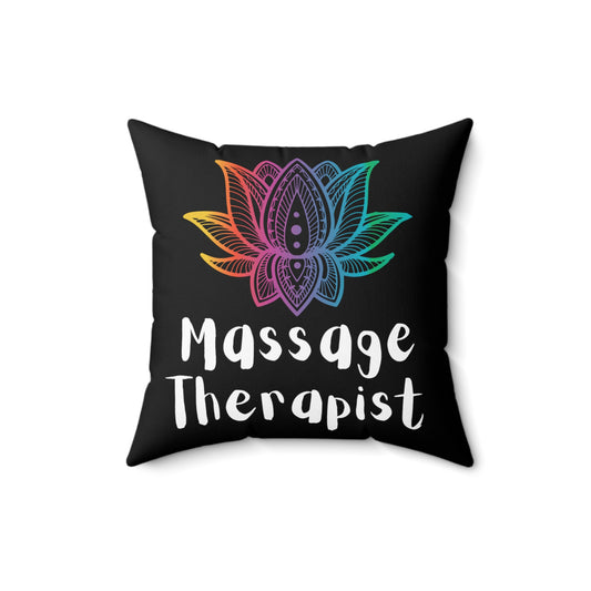 Hilarious Masseuse Physical Therapists Physician Reflexology Practitioner Fan Spun Polyester Square Pillow