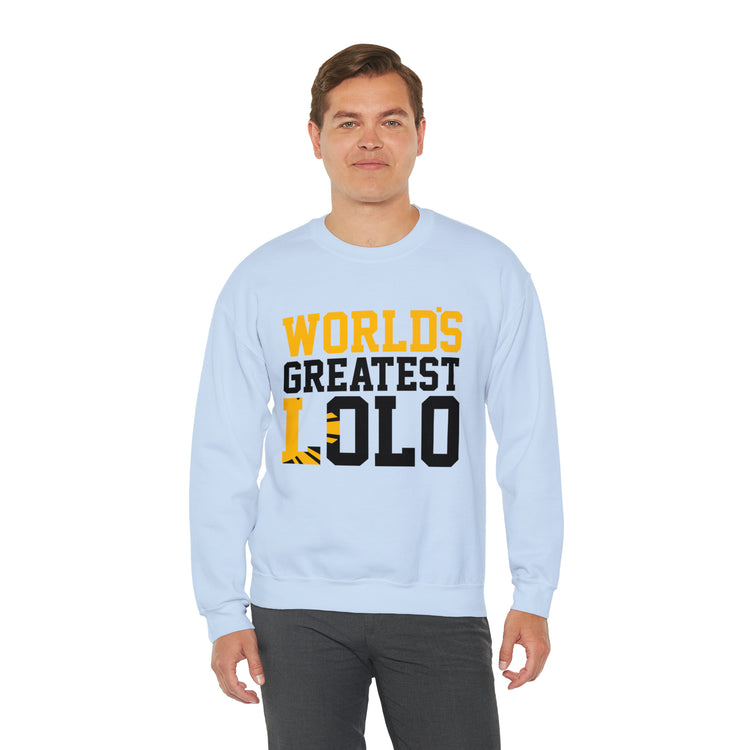 Novelty Filipino Lolo Grandfathers Pinoy Grandpa Graphic Unisex Crewneck Sweatshirt