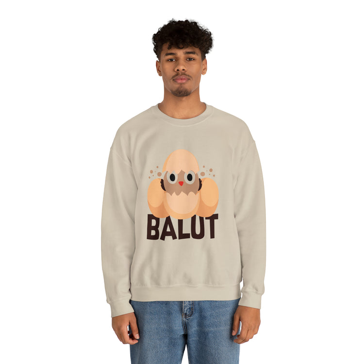 Funny Prideful Filipino Balut Illustration Philippines Balut Unisex Crewneck Sweatshirt