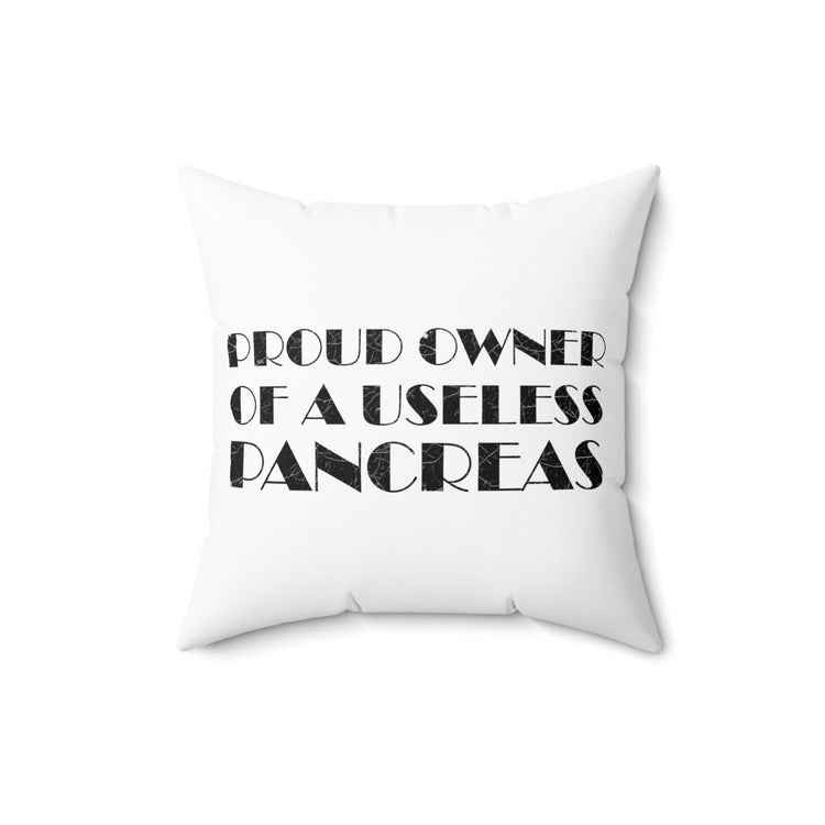 Hilarious Sickness Malignant Disease Pancreas Cognizance Spun Polyester Square Pillow