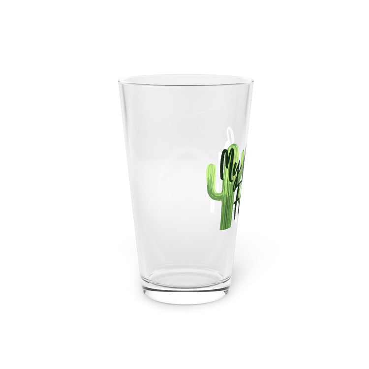 Funny Engagement Vacations Cactus Sarcastic Mexico Wedding  Hilarious Mexican Engagement Entourages Mockery Pint Glass, 16oz