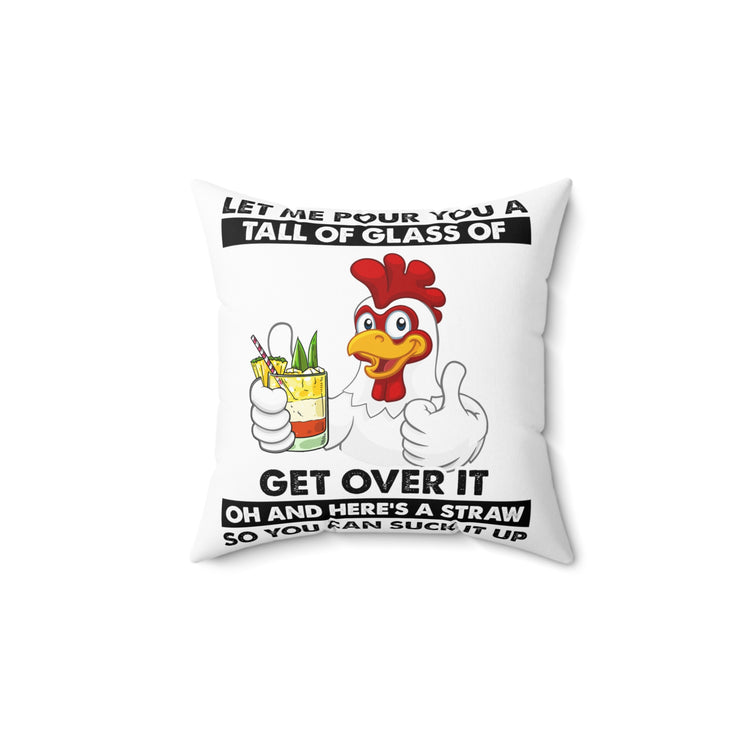 Humorous Farmer Training Horticulturing Agriculturing Spun Polyester Square Pillow