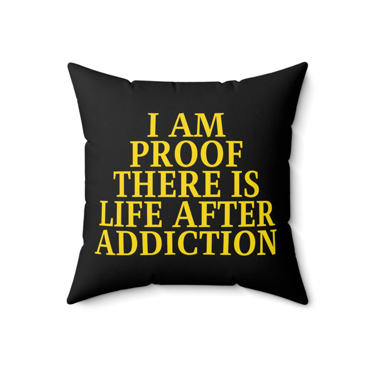 Novelty Uplifting Message Inspirational Motivate Evocative Heartfelt Spun Polyester Square Pillow