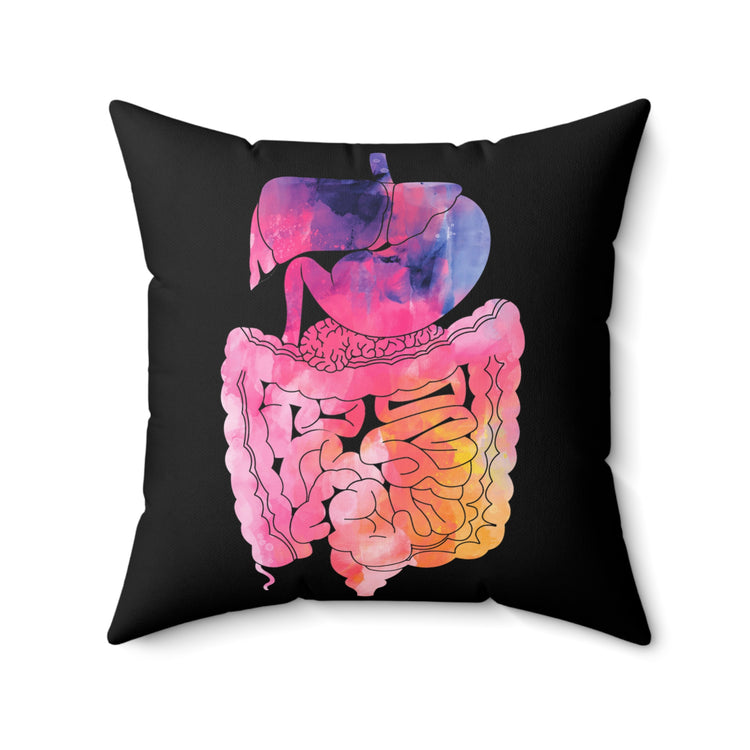 Humorous Gastroenterologist Gastroenterology Medical Disorders Gastroparesis Overcomer Spun Polyester Square Pillow