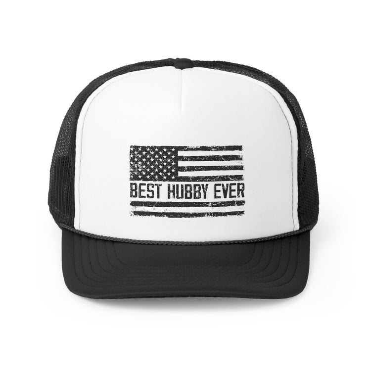 Hilarious Supportive Husband Boyfriend Marriage Patriotic Couple Wedding Anniversary Trucker Caps