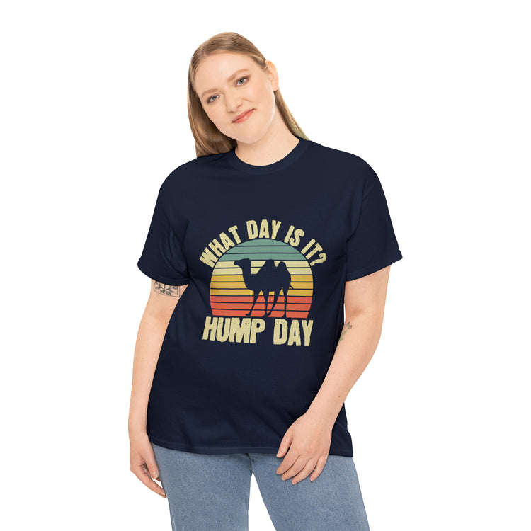 Shirt Funny Vintage Is It Hump Day Week Of Labour Memorable Graphic Nostalgic Classic T-Shirt Unisex Heavy Cotton Tee