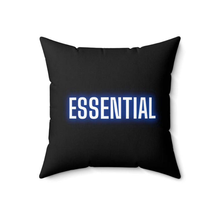 Vintage Essential Worker Retro Frontliners Acknowledgement Spun Polyester Square Pillow