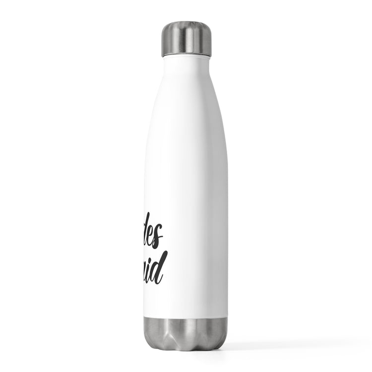 Hilarious Wedding Bridesmaid Sarcastic Illustration Saying Funny Engagement Entourages Bridesmaids Statements 20oz Insulated Bottle