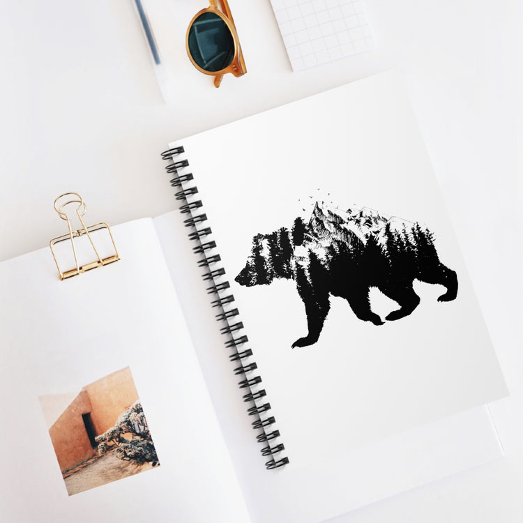 Spiral Notebook Novelty Bear National Park Hilarious SayingsFor Camping Hiking Travel