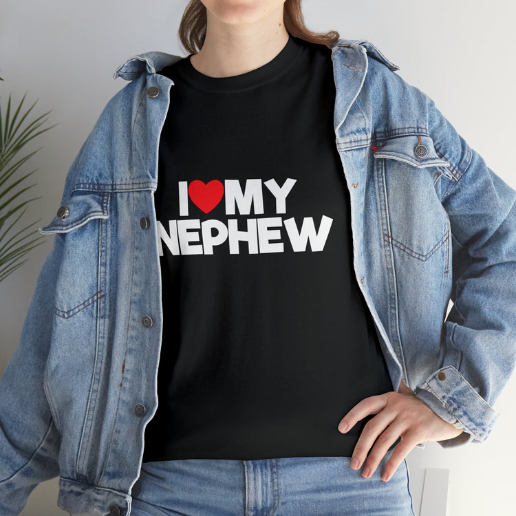 Shirt Funny Loving My Grandnephew Aunts Saying Nephew Meaningful Gift Love Family Pride T-Shirt Unisex Heavy Cotton Tee