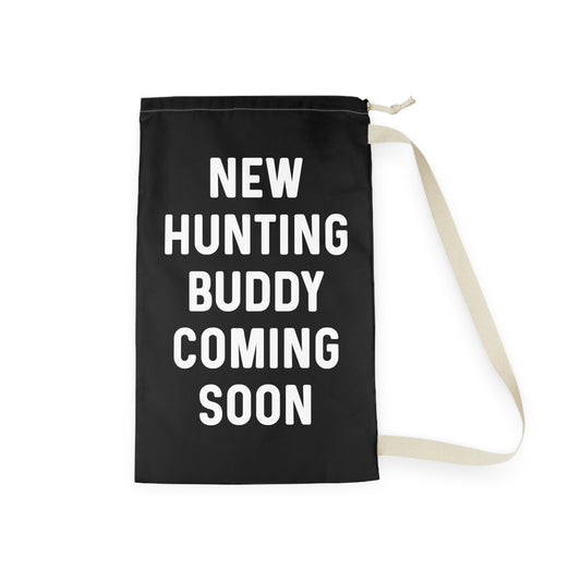New Hunting Buddy Coming Soon Baby Bump Shirt Laundry Bag