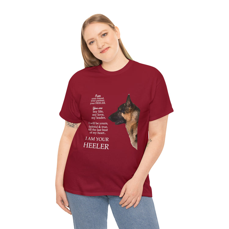 Shirt Funny I'm Your Friend & Heeler Dog Lover Pet Owner Canine T-Shirt Unisex Heavy Cotton Tee