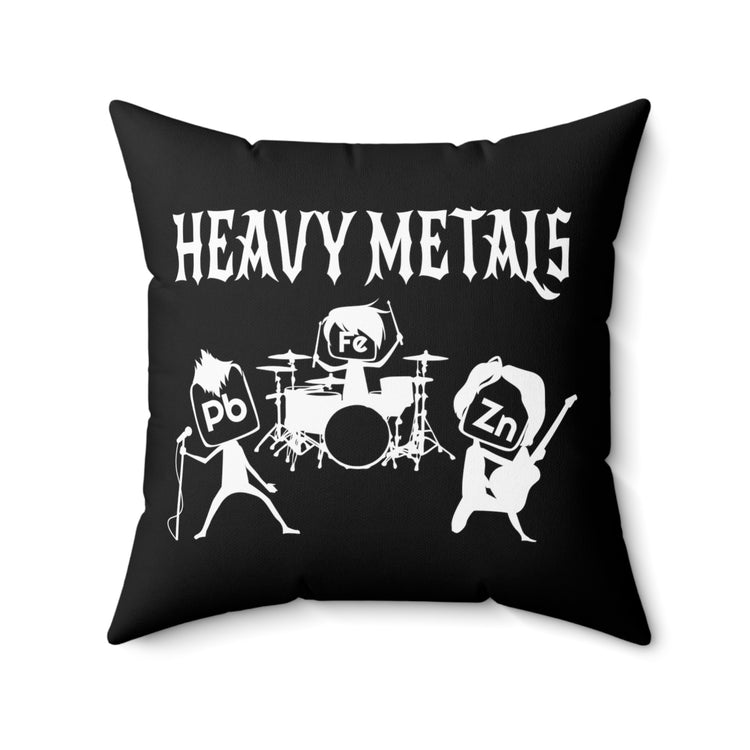 Heavy Metals Rocks Chemistry Science Teacher Spun Polyester Square Pillow