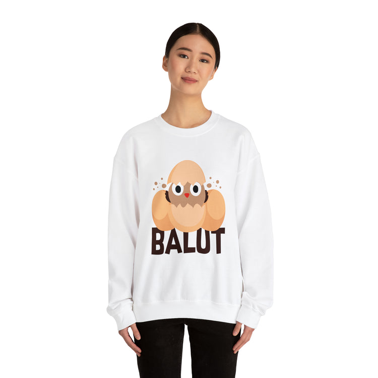 Funny Prideful Filipino Balut Illustration Philippines Balut Unisex Crewneck Sweatshirt