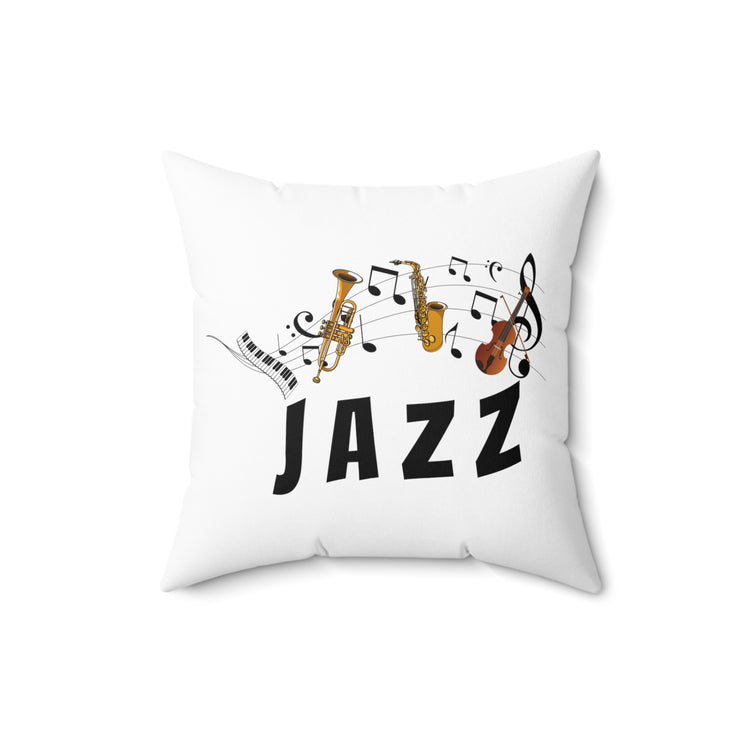 Novelty Concertmaster Symphony Pianist Piano Music Spun Polyester Square Pillow