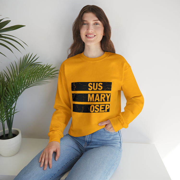 Hilarious SUS MARY OSEP Frustrated Slang Expression Asian Country Crewneck Sweatshirt