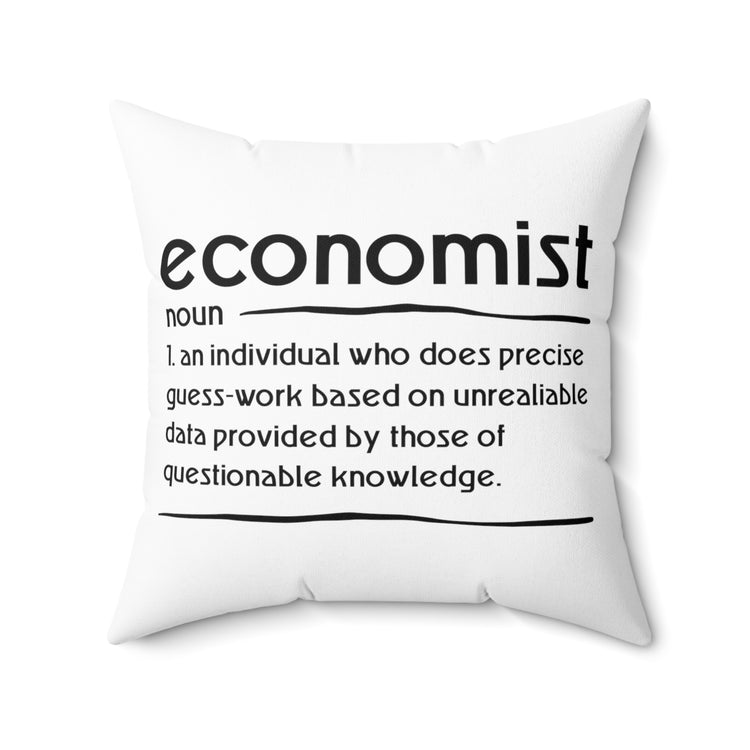 Humorous Communal Science Societal Economy Tax Deduction Fan  Spun Polyester Square Pillow