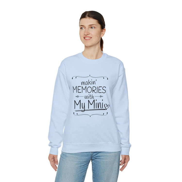 Inspirational Kiddo Memory Appreciation Mom Statements Line Puns Unisex Crewneck Sweatshirt