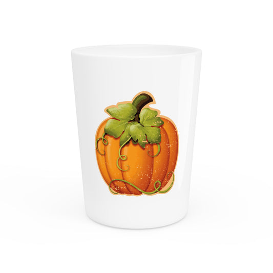 Farm Fresh Pumpkins Autumn Shirt | Fall T Shirt | Thanksgiving T-shirt | Pumpkin T Shirt Shot Glass