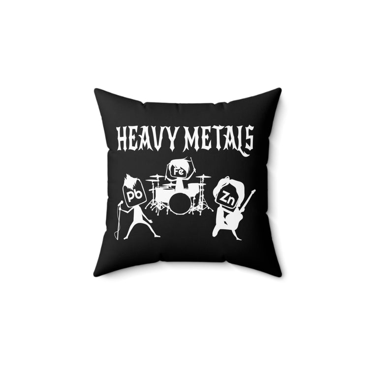 Heavy Metals Rocks Chemistry Science Teacher Spun Polyester Square Pillow