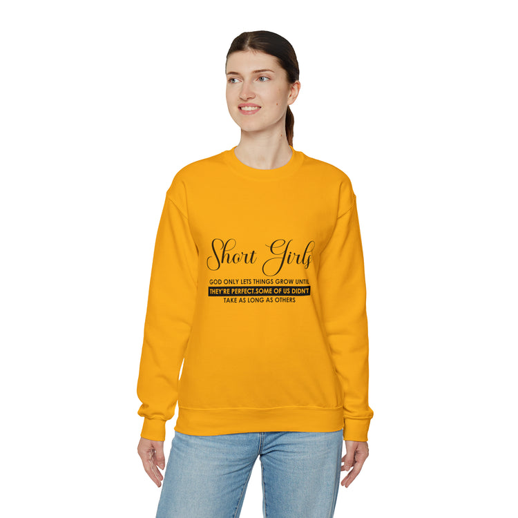 Humorous Short Christians Ladies Shortest Mom Unisex Crewneck Sweatshirt