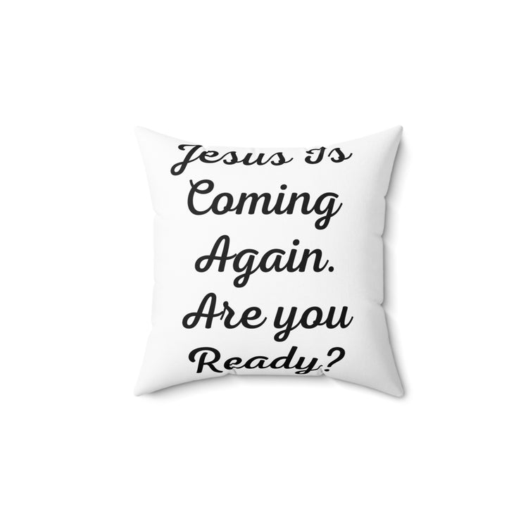 Humorous Enthrone Priesthood Catholic Church Pastor Spun Polyester Square Pillow