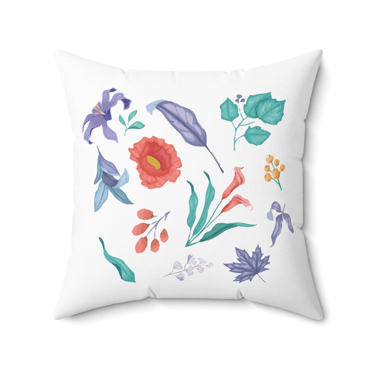 Humorous Gardening Devotees Sarcastic Vintage Novelty Floristry Spun Polyester Square Pillow