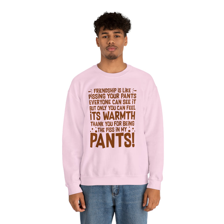 Hilarious Introverted Friendships Sarcastic Pissing Friends Unisex Crewneck Sweatshirt