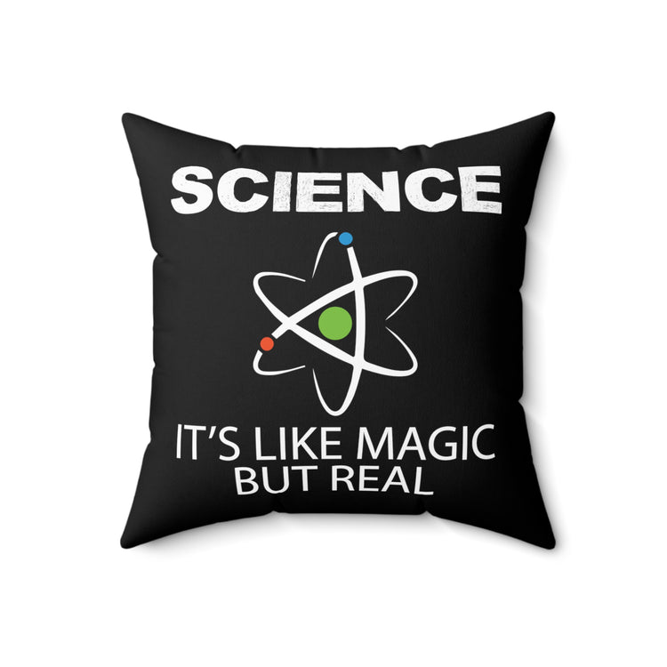 Novelty Nerds Chemist Biochemistry Atoms Elements Spun Polyester Square Pillow