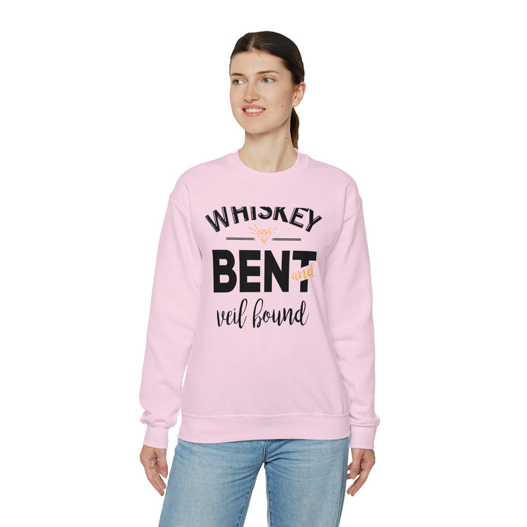 Funny Wedding Veils Entourages Sarcastic Engagement Bridal Puns Unisex Crewneck Sweatshirt