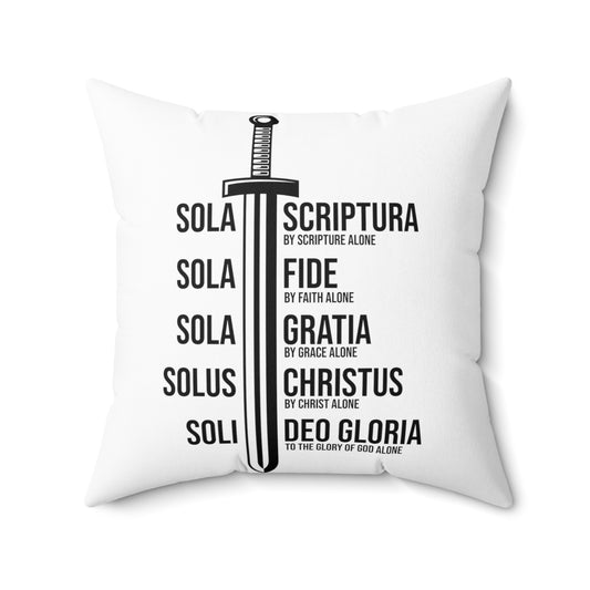 Inspiring Hispanic Renewed Christianity Statements Devotee Spun Polyester Square Pillow