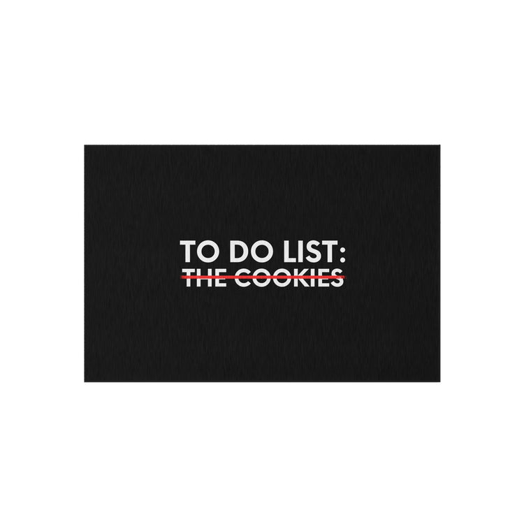 Funny Saying To Do List The Cookies Christmas Women Men Gag Novelty  To Do List The Cookies Christmas Wife  Outdoor Rug