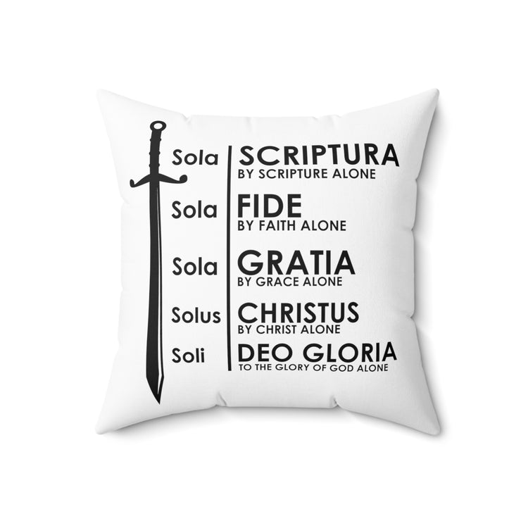 Inspiring Hispanic Renewed Christianity Uplifting Verses Spun Polyester Square Pillow