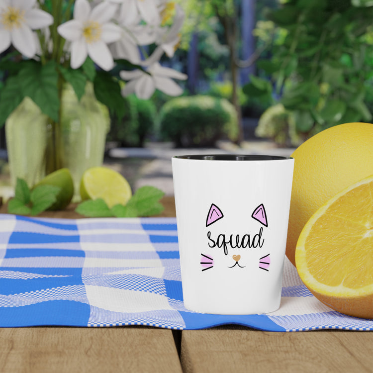 Squad Cat Bachelorette Team Bride Shirt Bridal Party Shower Gift Bridesmaid Shirts Shot Glass