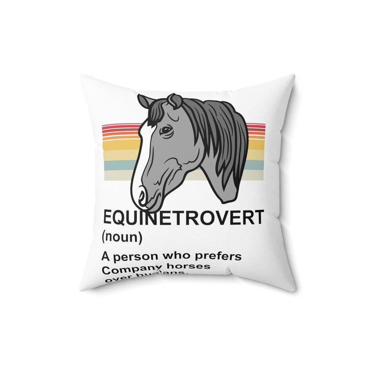 Hilarious Farming Loners Foal Lover Definition Spun Polyester Square Pillow