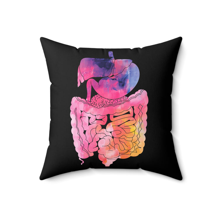 Humorous Gastroenterologist Gastroenterology Medical Disorders Gastroparesis Overcomer Spun Polyester Square Pillow