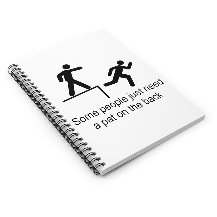 Humorous Introverts Inspirational Statements Graphic Spiral Notebook - Ruled Line