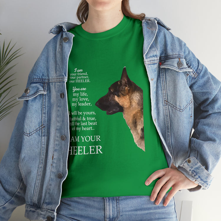 Shirt Funny I'm Your Friend & Heeler Dog Lover Pet Owner Canine T-Shirt Unisex Heavy Cotton Tee