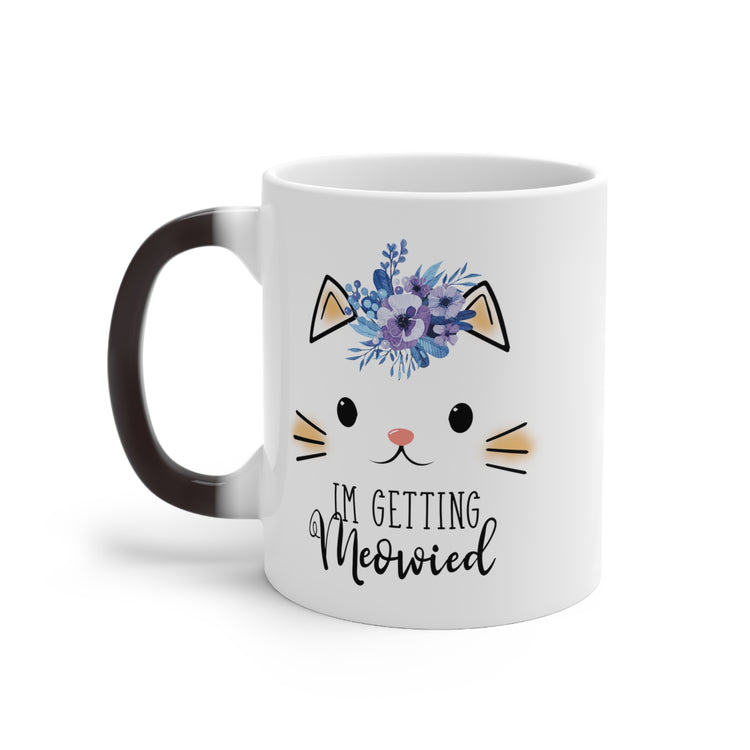 Hilarious Fiance Engagement Sarcastic Kitten Statements Humorous Nuptial Color Changing Mug