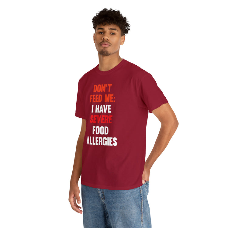 Shirt Funny Severely Food Allergic Empowering Introverts Sensitivity Allergy Dietary T-Shirt Unisex Heavy Cotton Tee