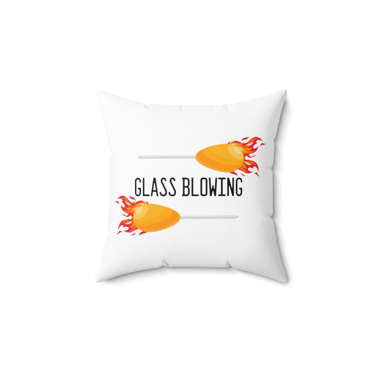 Hilarious Workplace Flamework Glasshead Internship Spun Polyester Square Pillow