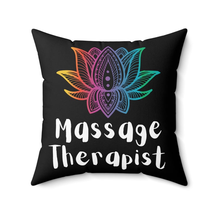 Hilarious Masseuse Physical Therapists Physician Reflexology Practitioner Fan Spun Polyester Square Pillow