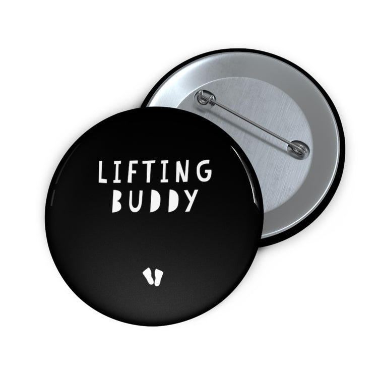 Lifting Buddy Baby Bump Custom Pin Buttons