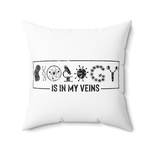 Novelty Living Scientist Technician Technologist Biologist Spun Polyester Square Pillow