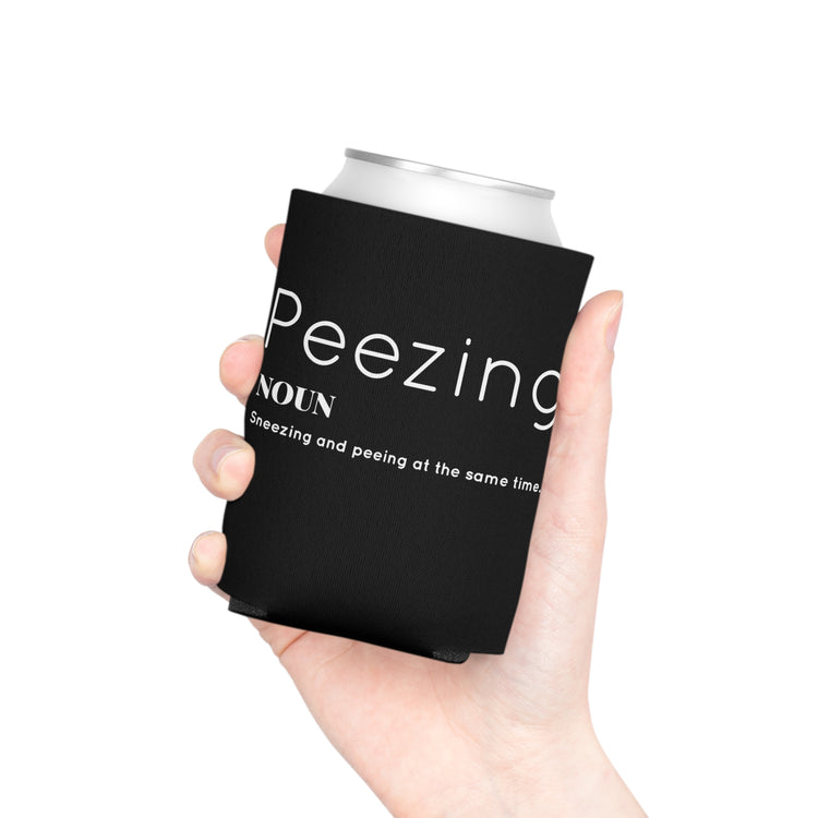 Funny Peezing Definition Baby Bump Can Cooler