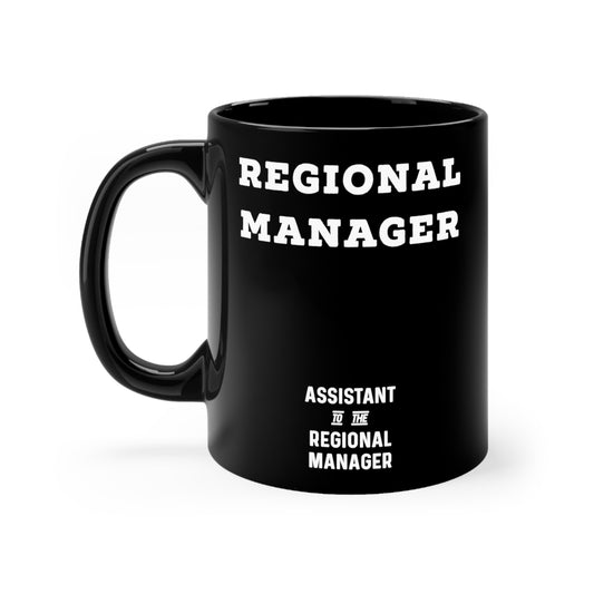 The Regional Manager Future Mom Baby Bump Black mug 11oz