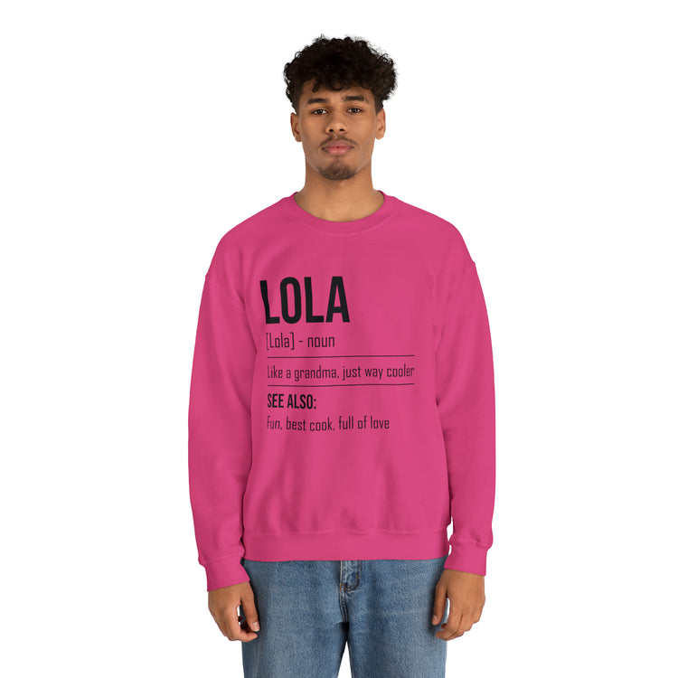 Hilarious Lola's Grandmother Nan Nanny Filipinos Moms Nanna Unisex Crewneck Sweatshirt