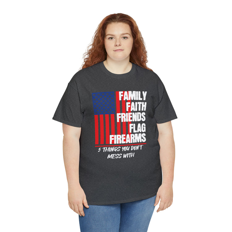 Shirt Vintage Families Faith Friends Servicemen Military Novelty Support Honor Patriotic T-Shirt Unisex Heavy Cotton Tee